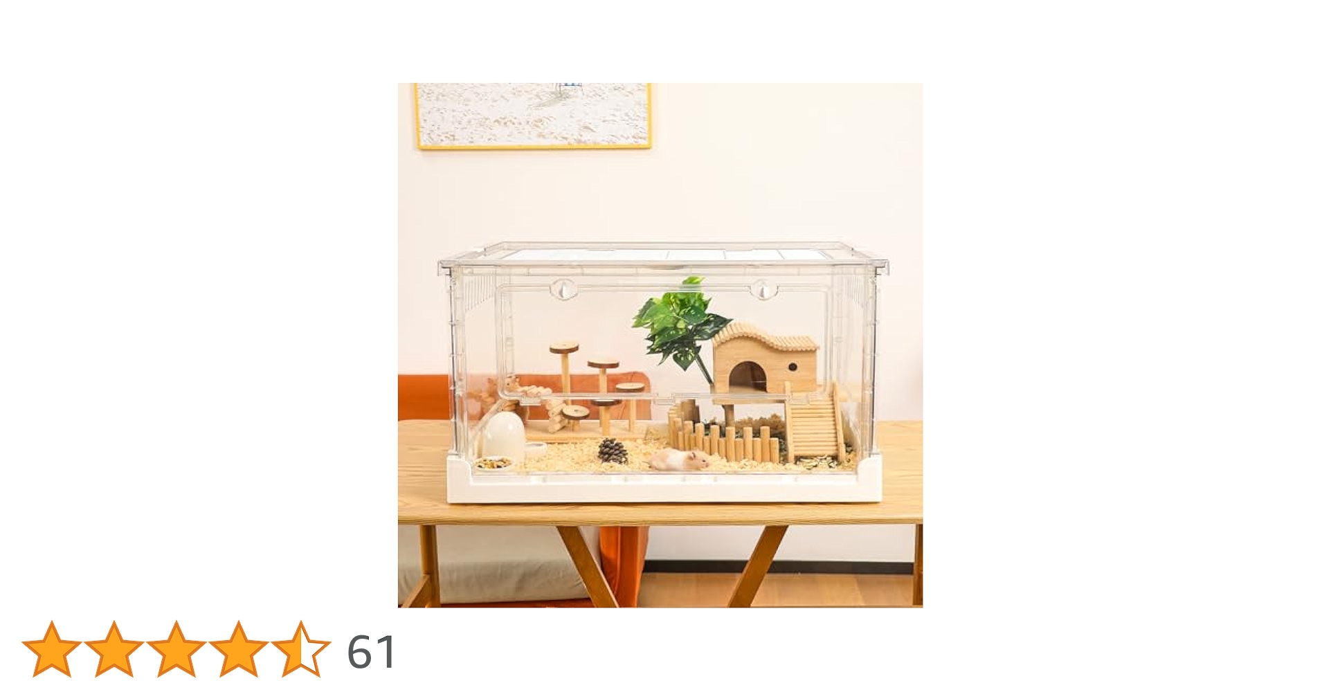 【開封・未使用】Ruexue ハムスターケージ モルモットケージ 大型アクリル Amazon | Ruexue 大型ハムスターケージ 透明アクリル小動物